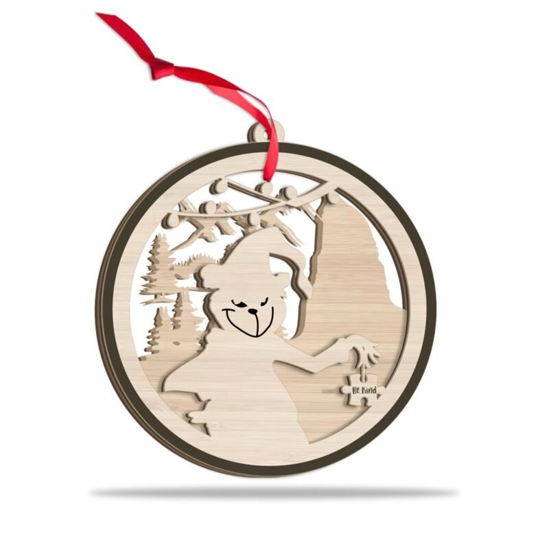 G Be Kind Autism Ornament