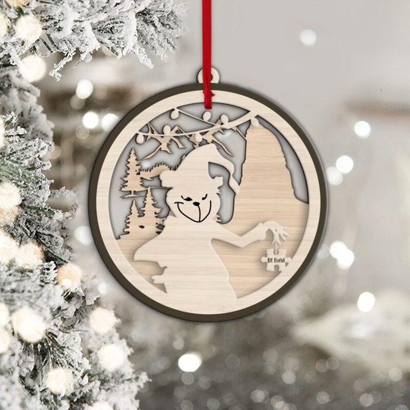 G Be Kind Autism Ornament