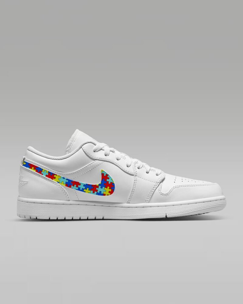 Autism Awareness AJ Low Top Shoes