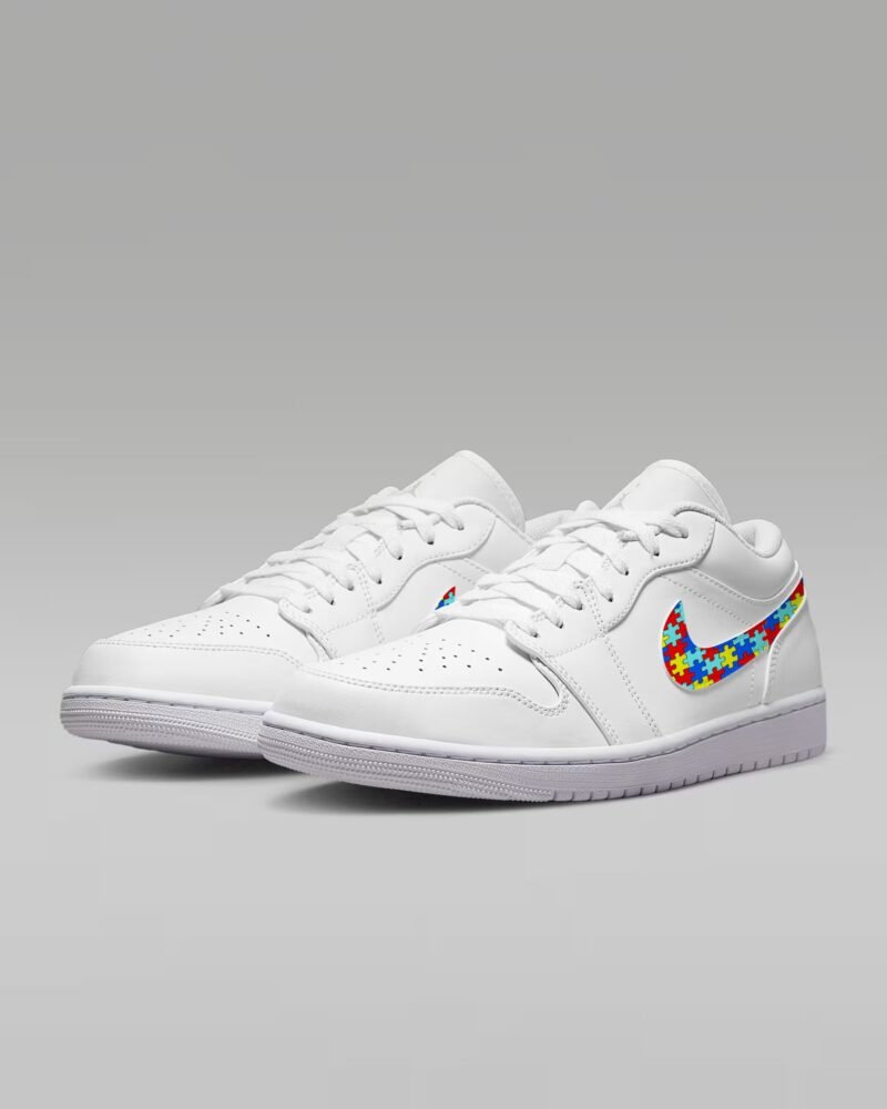 Autism Awareness AJ Low Top Shoes