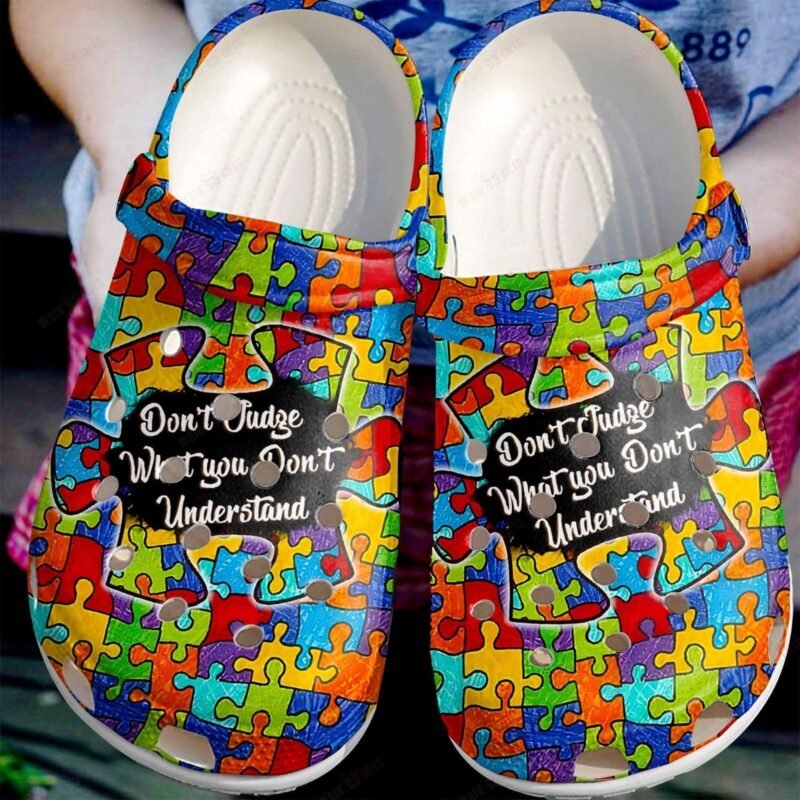 Autism Awareness Dont Judge What You Dont Understand Shoes