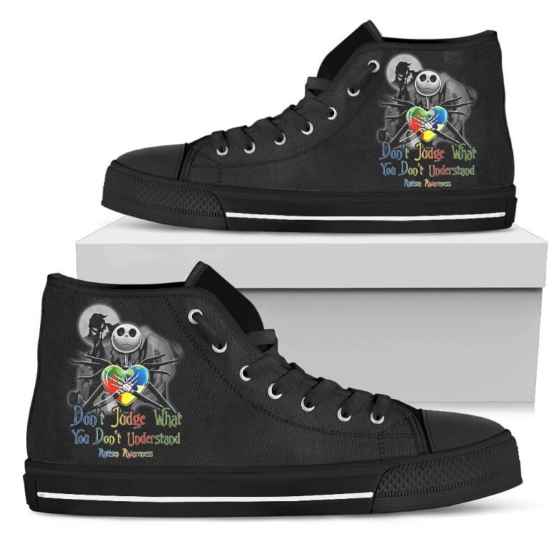 Don't Judge What You Don't Understand Autism Awareness JK High Top Shoes