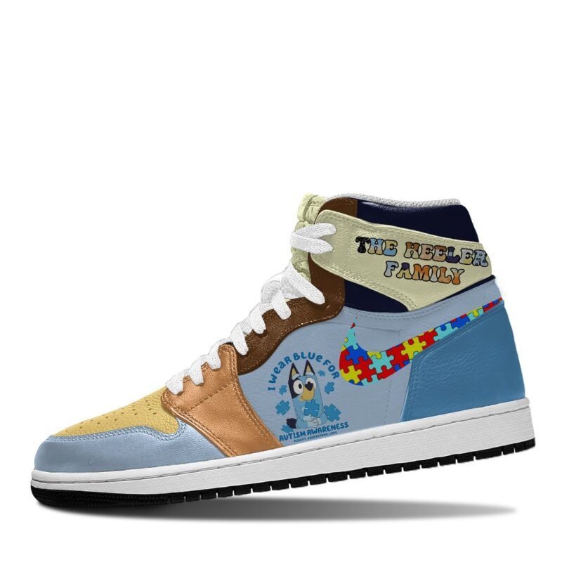 Personalized Autism Bluey High AJD- I Wear Blue For Autism Awareness