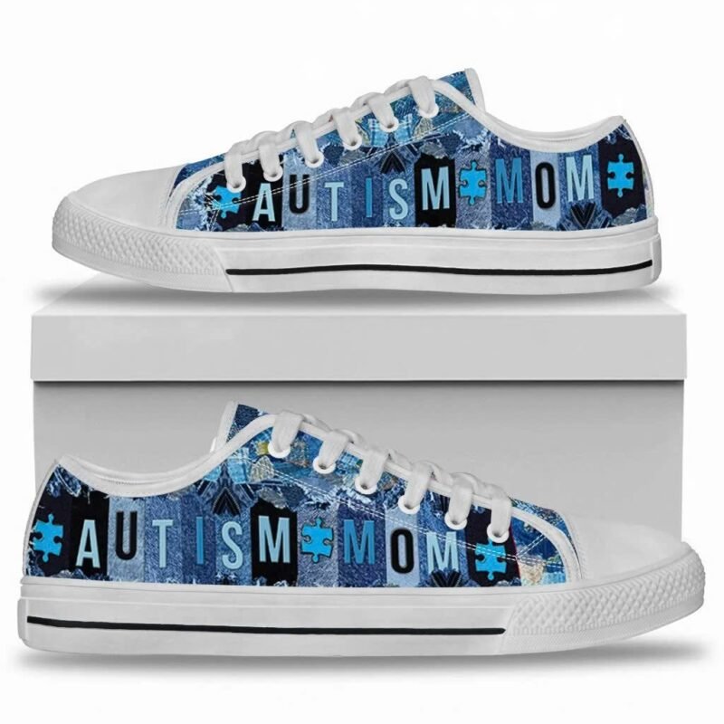 Autism Mom Low Top Shoes Sneaker New 2024