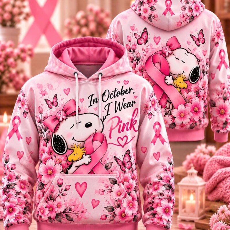 October Pink Hope SNP 3D Hoodie