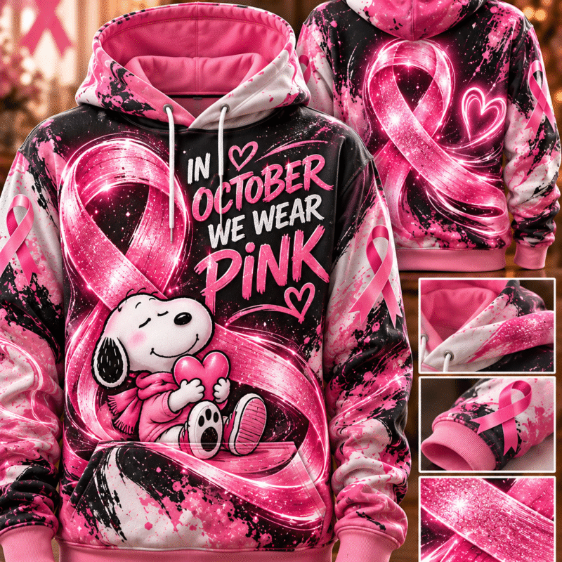 October Pink Hope SNP 3D Hoodie